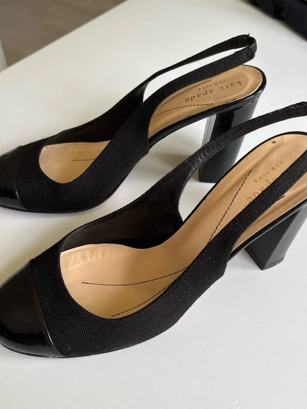 kate spade Black Slingback Heels